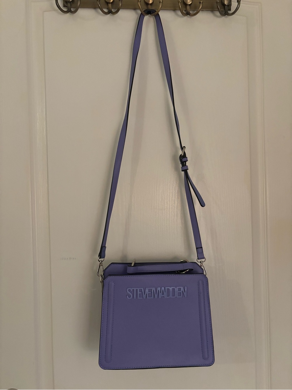 Steve Madden Lilac Faux Leather Crossbody Bag